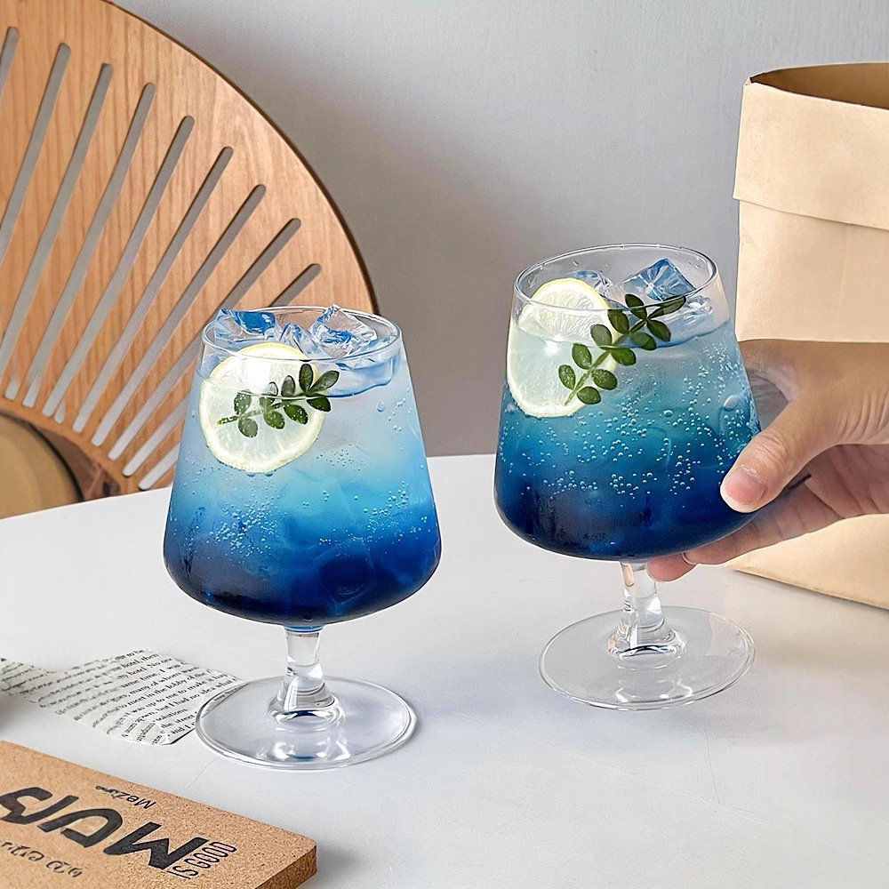 Wine Beer Foot - 高級感のある短足グラス、パーティーウイスキーグラス、スパークリングウォーターグラス、ハイエンドな雰囲気のカクテルグラス、ワイングラス