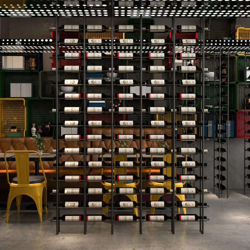 Wine Bottle Size - ボトル棚ワインラックメタリックホテルモダンミニマリストディスプレイキャビネットバー居間クレマレイラデヴィーニョ家庭用家具