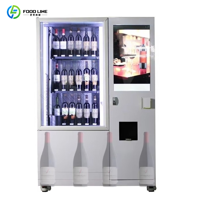 Wine Beer Refrigerator - スマート年齢確認リフトシステム搭載冷蔵庫自動販売機、ビール・赤ワイン自動販売機（エレベーター付き）、カスタマイズ可能