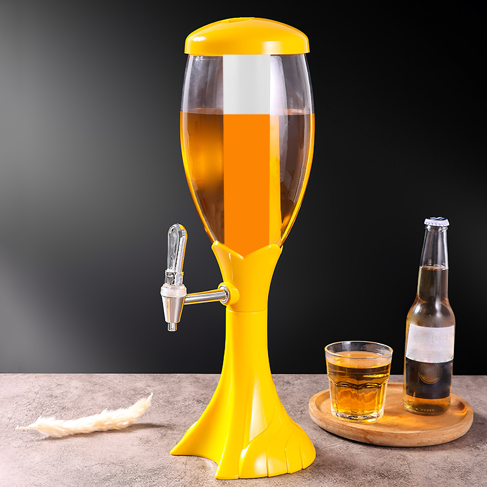 Wine To Beer To Liquor - ドリンクタワーアイスチューブ ビール、飲料、リキュール、ミモザタワー用 冷却性能向上 パーティー ホームバー アイススティック