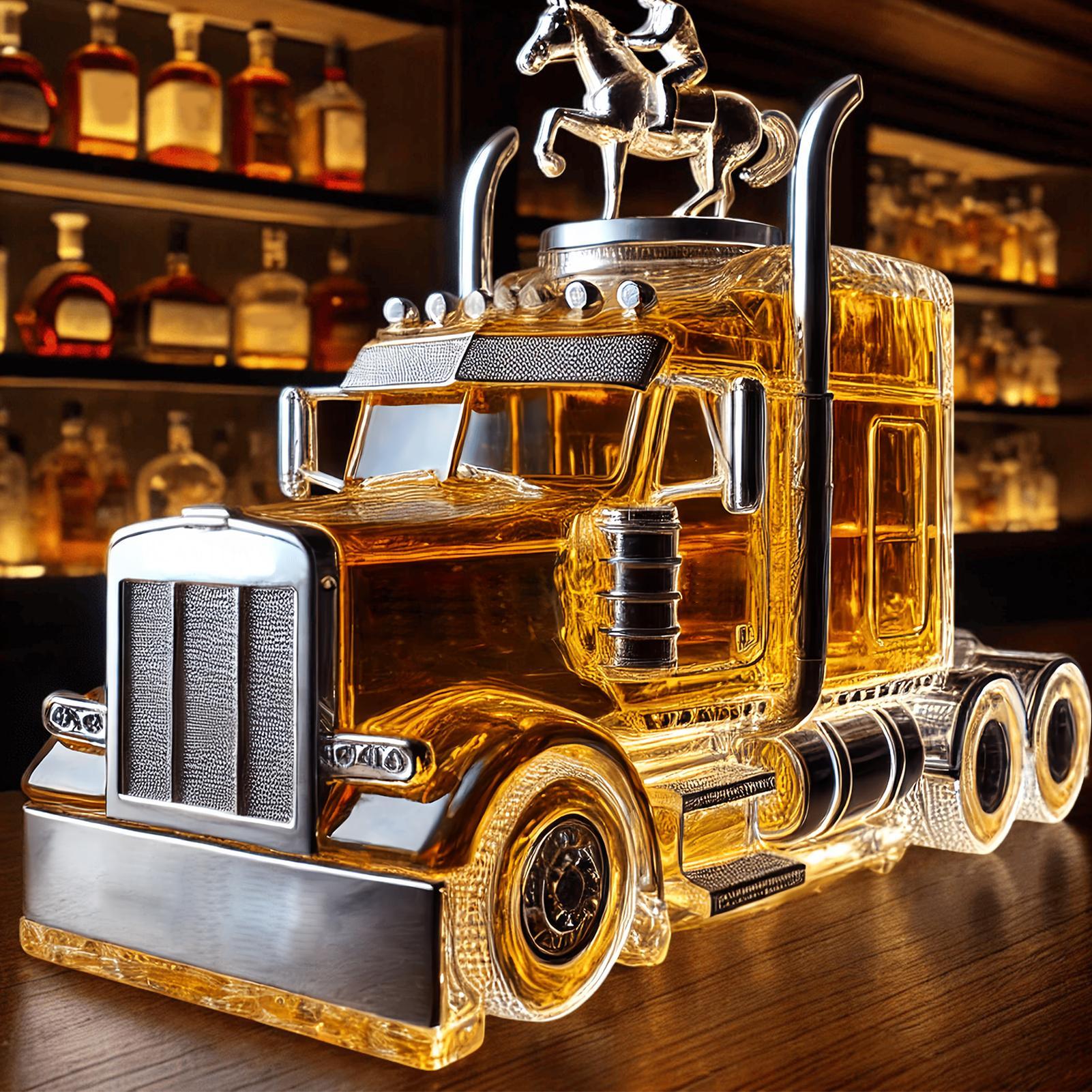 ワインデカンターハーフトラックバーボンディスペンサー 375 - Wine To Beer To Liquor のレビューと価格