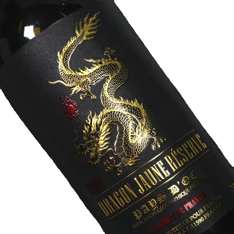 カスタム高級ワインラベルロール｜ホットスタンピングシルバー｜ - Wine Beer Red のレビューと価格