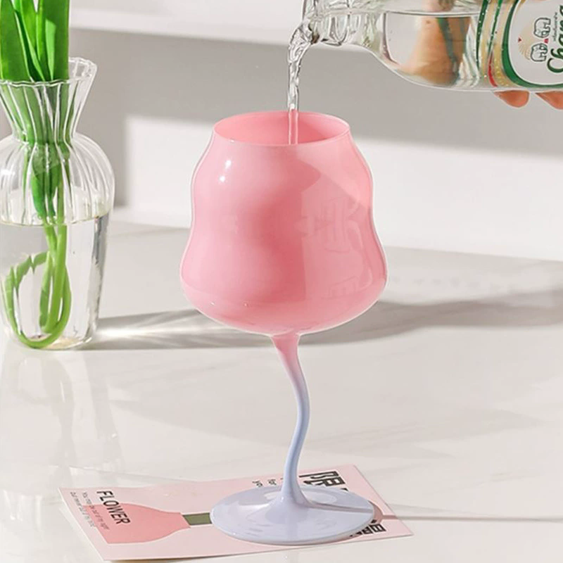 2個入り キャンディカラーのハイフットグラス ヨーロピアンワ - Wine Beer Foot のレビューと価格