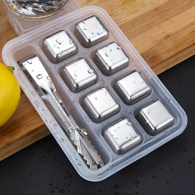 ウイスキーチルストーン ステンレススチール 再利用可能なアイ - Whiskey Stone Set のレビューと価格