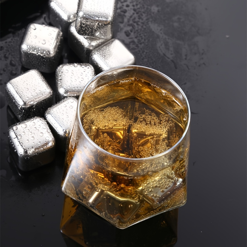 ウイスキーチルストーン ステンレススチール 再利用可能なアイ - Whiskey Stone Set のレビューと価格