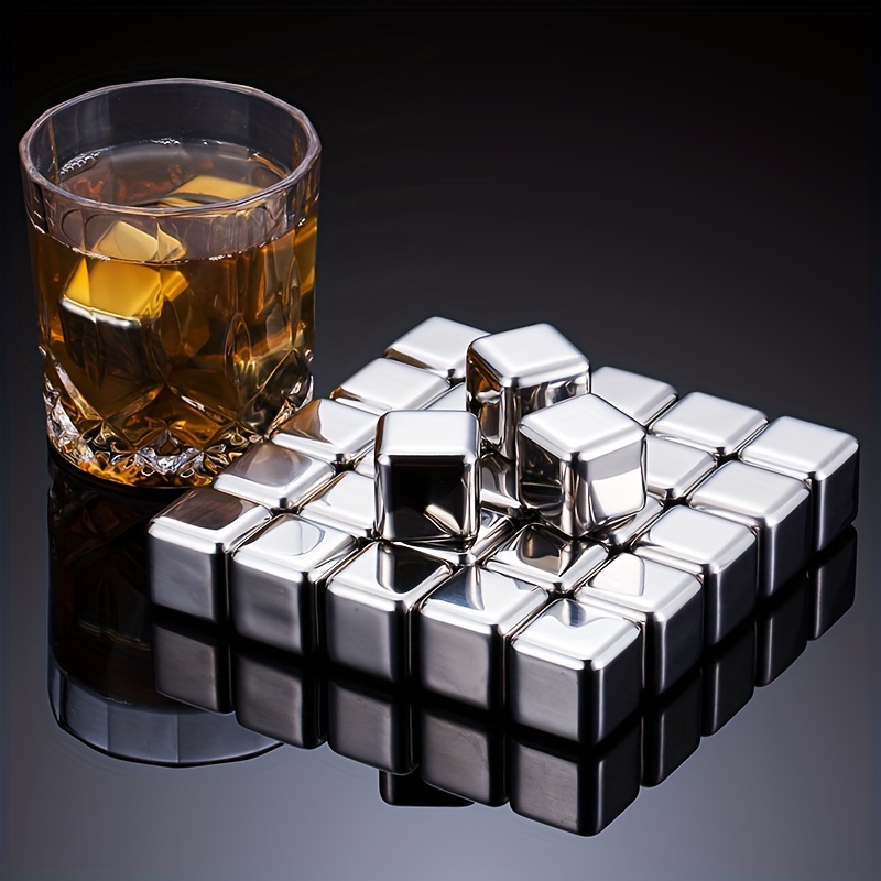ウイスキーチルストーン ステンレススチール 再利用可能なアイ - Whiskey Stone Set のレビューと価格