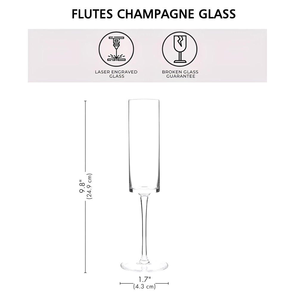 パーソナライズされたシャンパングラスセット2個、ウェディング - Champagne Flute Pair のレビューと価格
