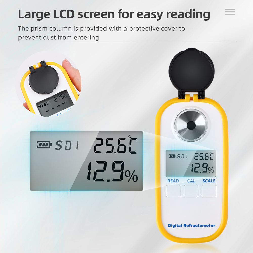 デジタルアルコール屈折計 0-80% 高精度 LCD ディス - Wine To Beer To Liquor のレビューと価格