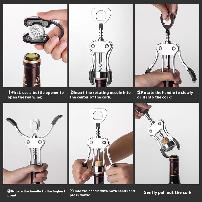 Gianxi 赤ワインボトルオープナー 家庭用多機能ワインス - Wine Beer Red のレビューと価格