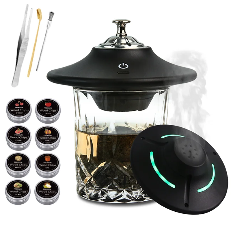 充電式電動カクテルスモーカーキット ウイスキースモーカーセッ - Whiskey Stone Set のレビューと価格