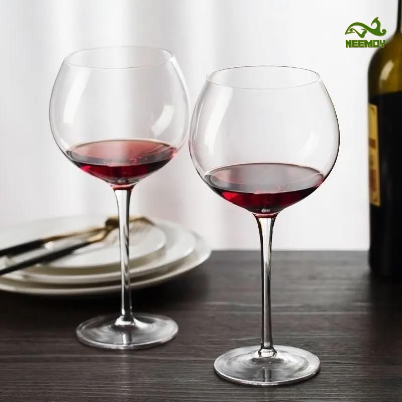 中年向けチューリップ柄ペイントガラスカップ 赤ワイン用ハイフ - Wine Beer Foot のレビューと価格