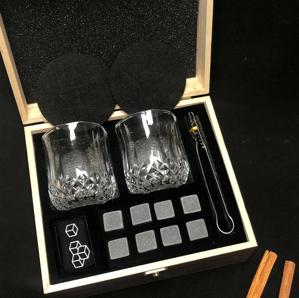 ウイスキーストーンギフトセット、再利用可能なウイスキーストー - Whiskey Stone Set のレビューと価格