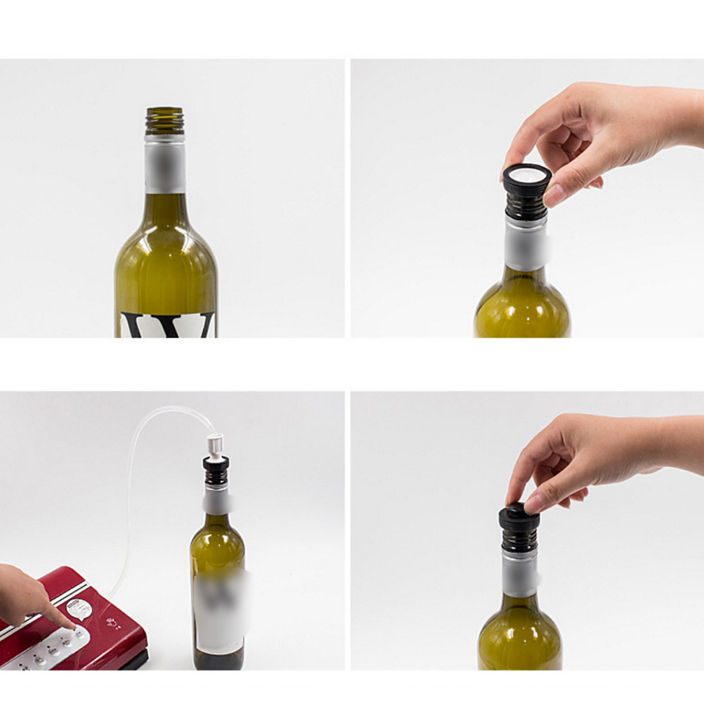 プレミアム食品グレードシリコン製ワインボトルストッパー、赤ワ - Wine Beer Red のレビューと価格