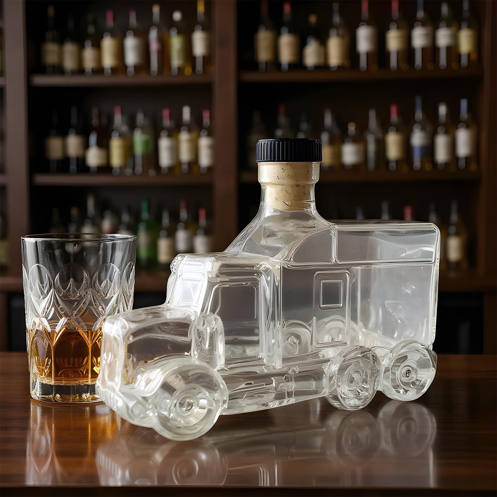 375ml装飾ボトルデカンタ、バーボンデカンタ、ウイスキー容 - Wine To Beer To Liquor のレビューと価格