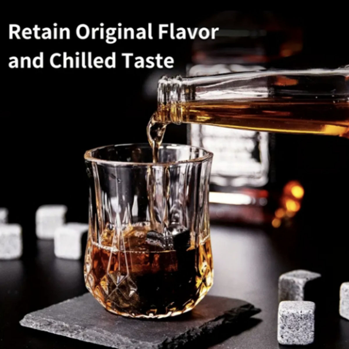 クリスマス バレンタイン ギフト ウイスキー ストーン グラ - Whiskey Stone Set のレビューと価格
