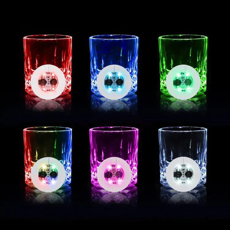 LED コースターステッカーナイトクラブ雰囲気小道具ワインボ - Wine Beer Red のレビューと価格