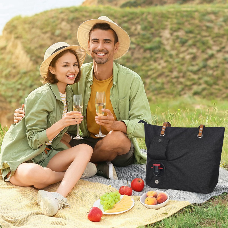 ホットワイントートバッグ、旅行ギフト用ビーチクーラー、注ぎ口 - Wine Beer Refrigerator のレビューと価格